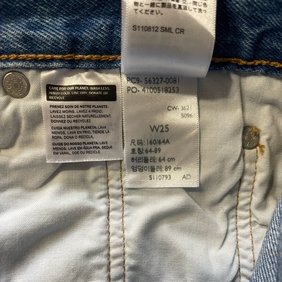 Levi’s 501 High Rise Women’s Short Oxnard Athens - Medium Wash Size 25 - Picture 12 of 15